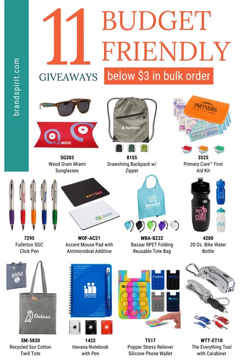 trade show giveaways examples